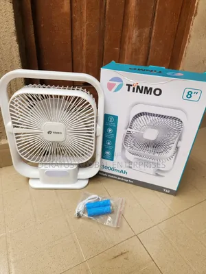 TINMO Rechargeable Table Fan _ 3 Speed + Removable Battery