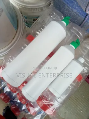 White Dishwasher Plastic Bottle. 250ml,500ml and 1 Litre.