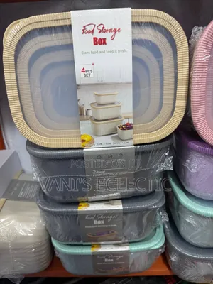 4-in-1 Nested Pastel Food Container Set