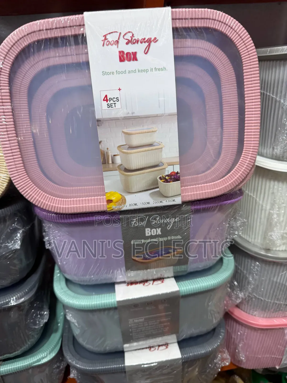 4-in-1 Nested Pastel Food Container Set