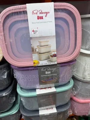 4-in-1 Nested Pastel Food Container Set