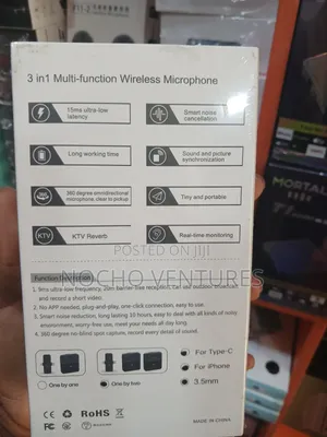 SX31 3 in 1 Multifunction Wireless Microphone