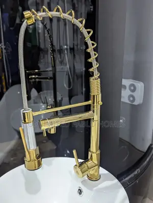 Gold Kitchen Sink Mixer Tap, Quality Solid Brass