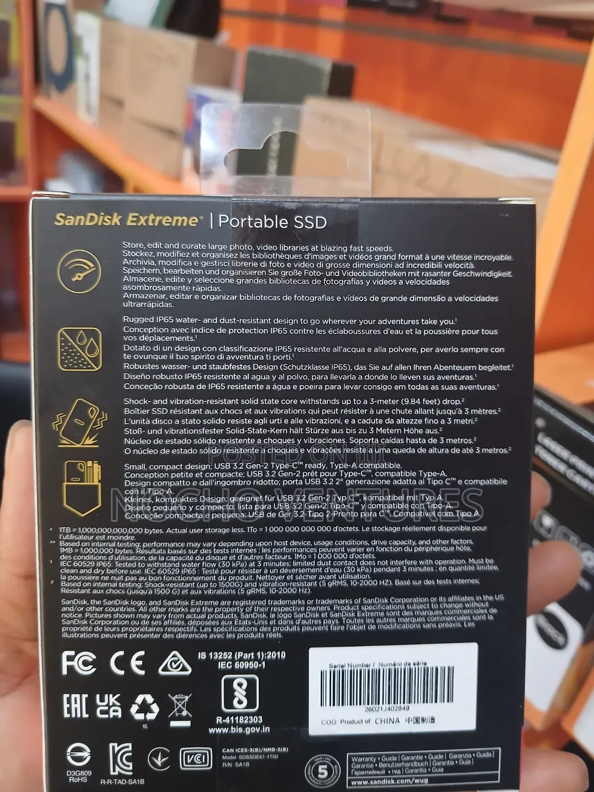SanDisk 1TB E61 1050mbps Extreme Portable SSD