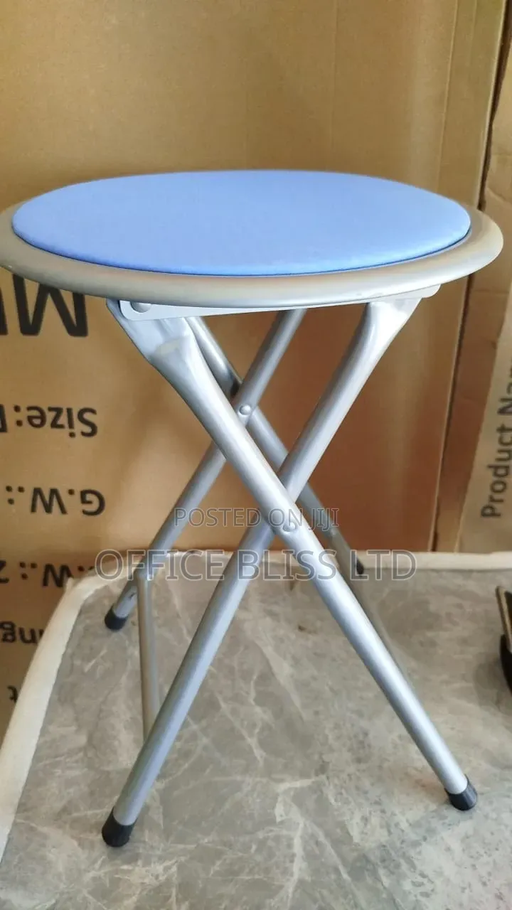 Modern Portable Foldable Metal Stool for Bedroom Kitchen