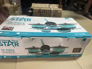Winning Star 10-Piece Granite Coated Cast Iron Cookware Set
