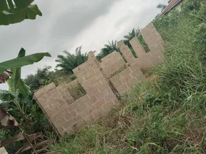 Half Plot With Un Completed 2bedroom Bungalow in Mowe #5m