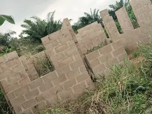 Half Plot With Un Completed 2bedroom Bungalow in Mowe #5m