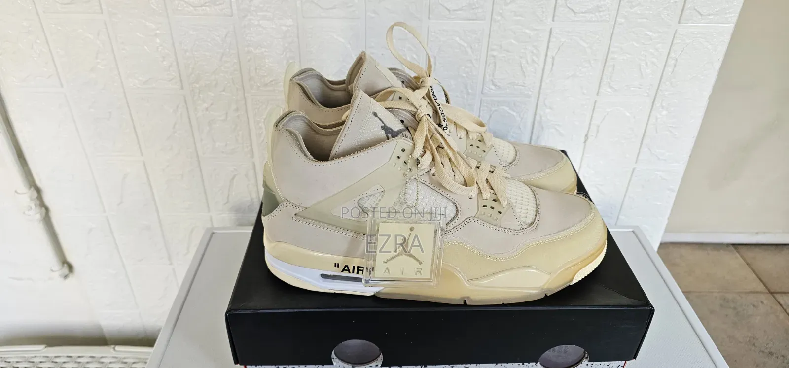 Jordan 4 Retro Off White Sail.