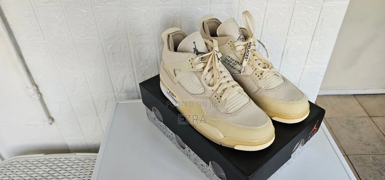 Jordan 4 Retro Off White Sail.