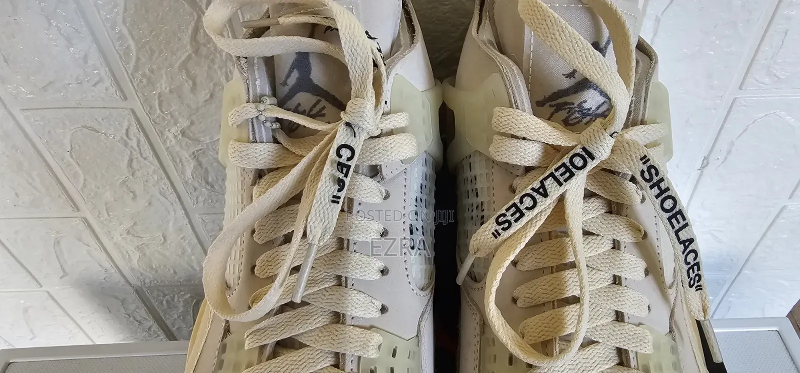 Jordan 4 Retro Off White Sail.