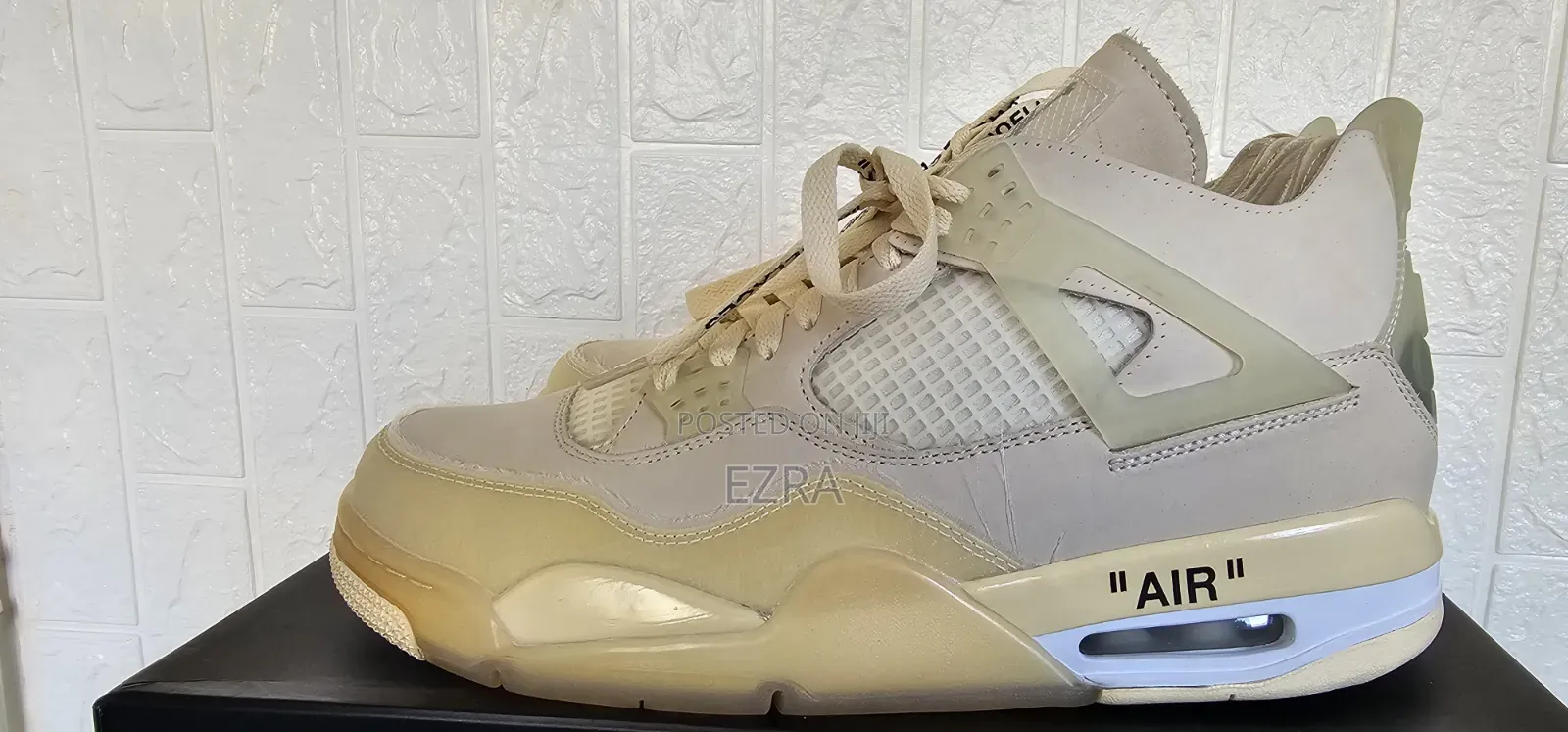 Jordan 4 Retro Off White Sail.
