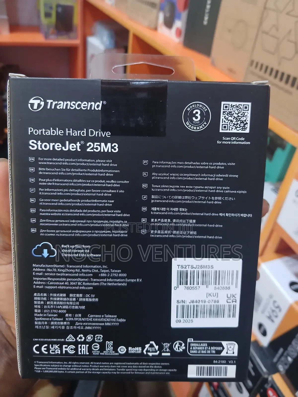 Transcend 2Tb External Hard Drive