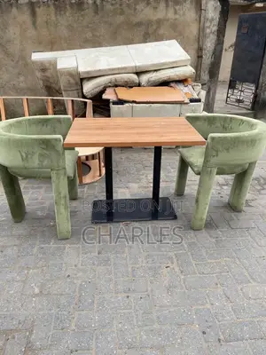Set of Two Chairs With Table