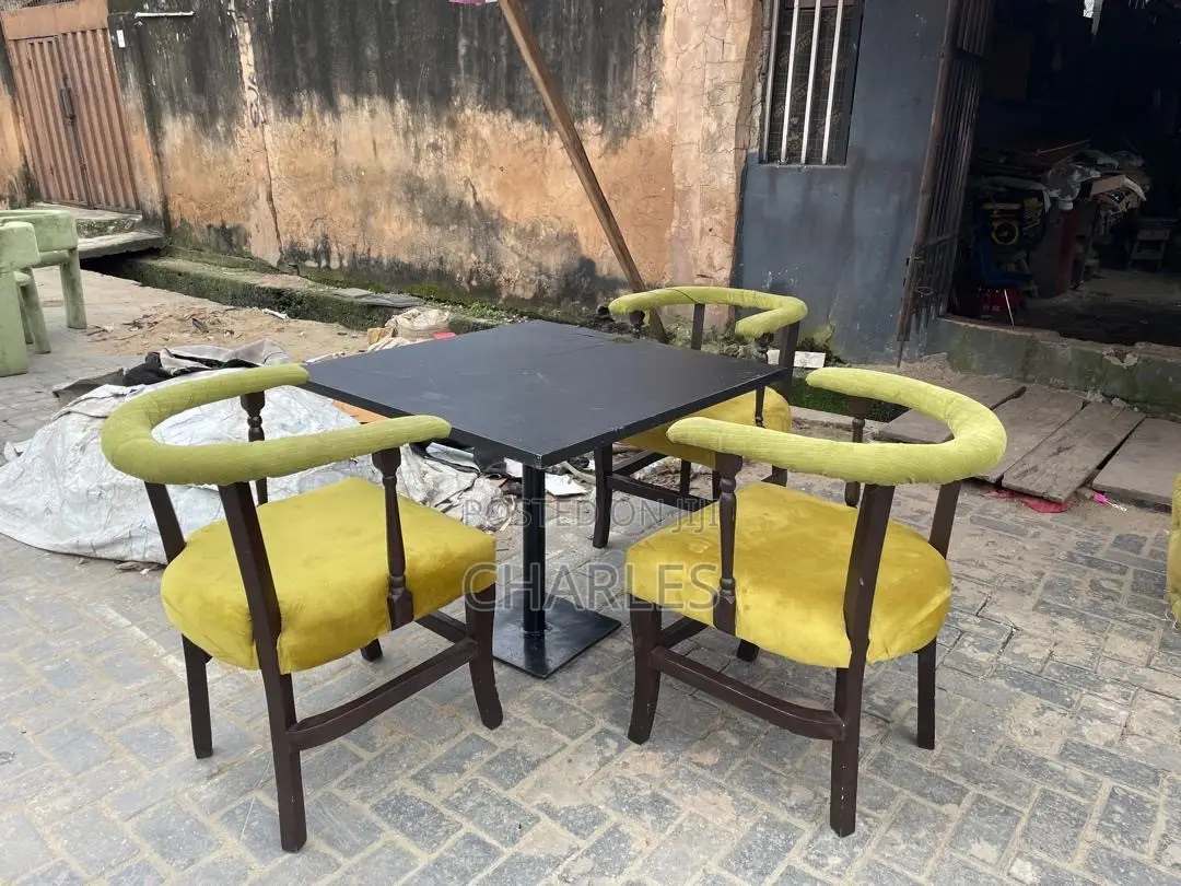 Set of Three Chairs With Table