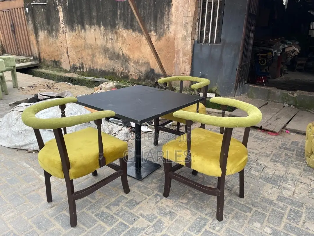 Set of Three Chairs With Table