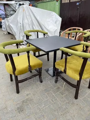 Set of Four Chairs With Table