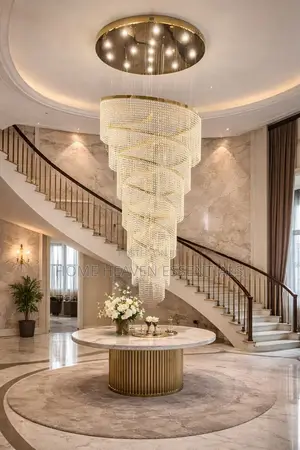 Luxury Crystal Chandelier for Villa Duplex With Open Living Room
