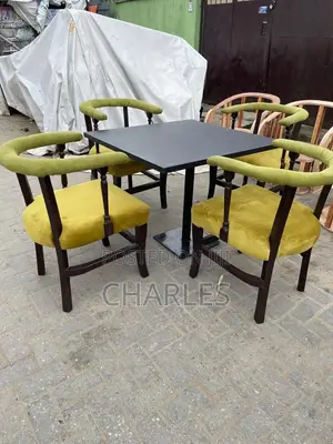 Set of Four Chairs With Table