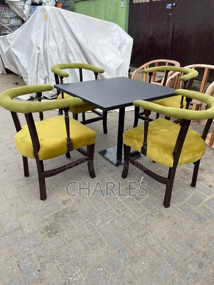 Set of Four Chairs With Table