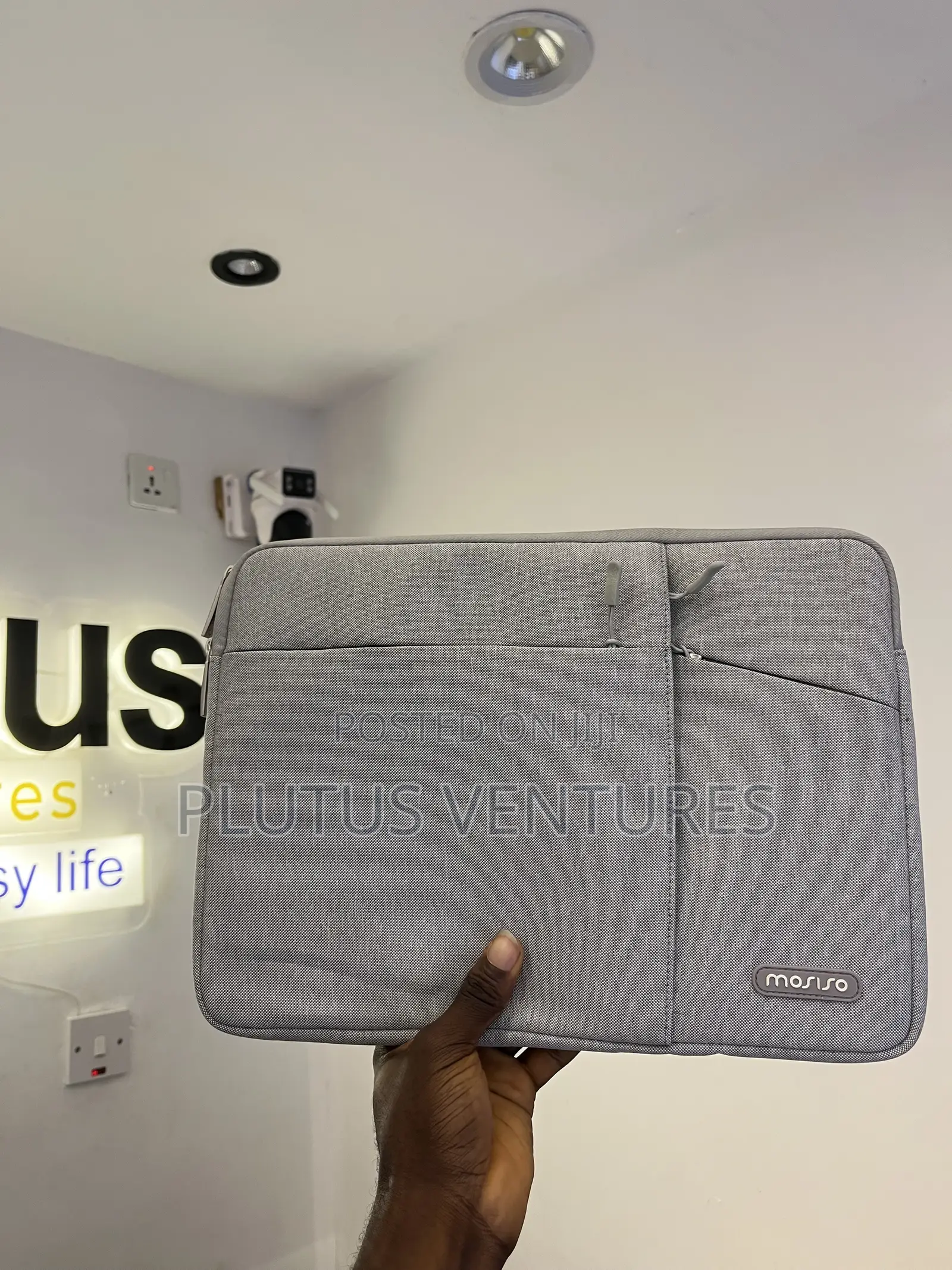 Silver Laptop Bag