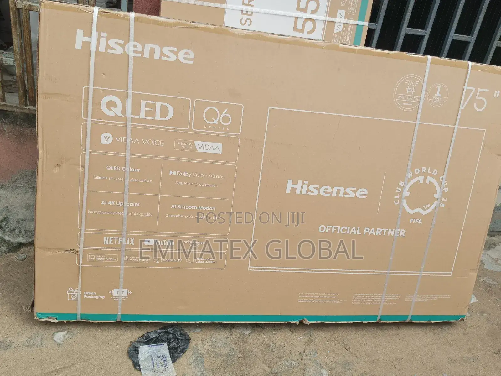 75 INCHES Qled6 Hisense Ultra Modern TV