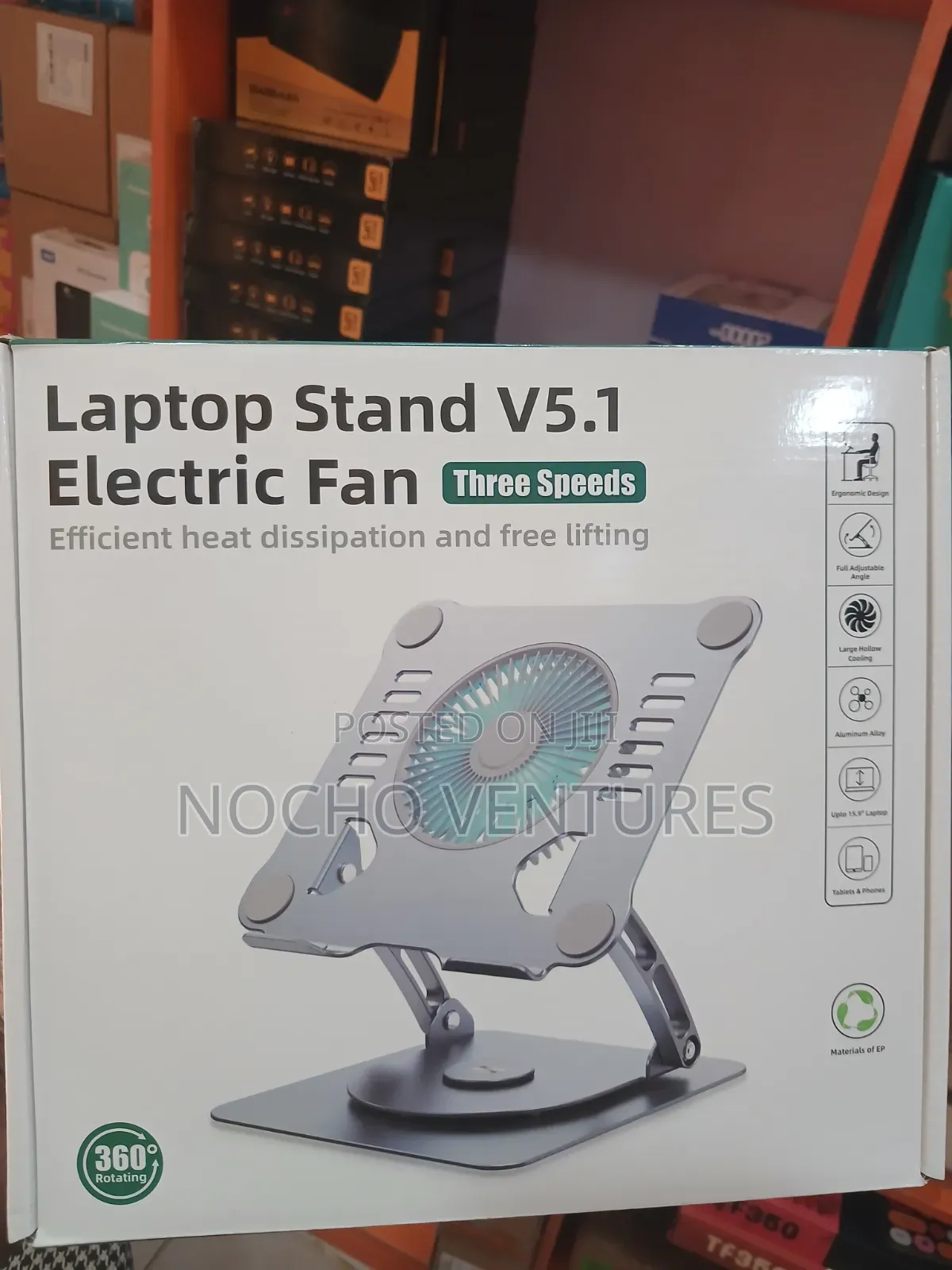 Laptop Stand V5.1 Electric Fan