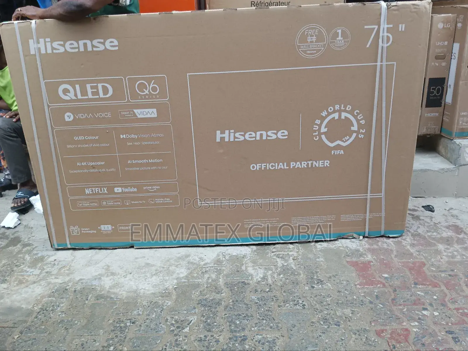 75 "" Hisense 2026 Qled6 Smart TV Original
