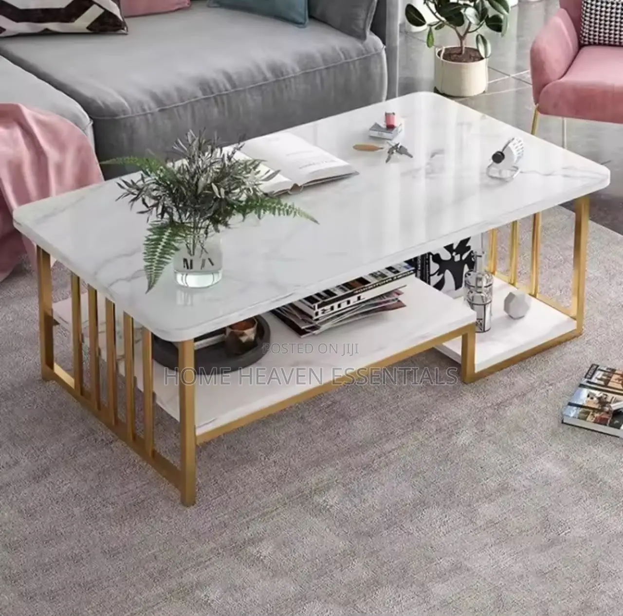 Italian Luxury Coffee Table Minimalist Square Nordic Table