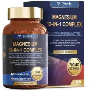 Totaria Health Magnesium 12-in-1 Complex 700mg (120 Capsules)