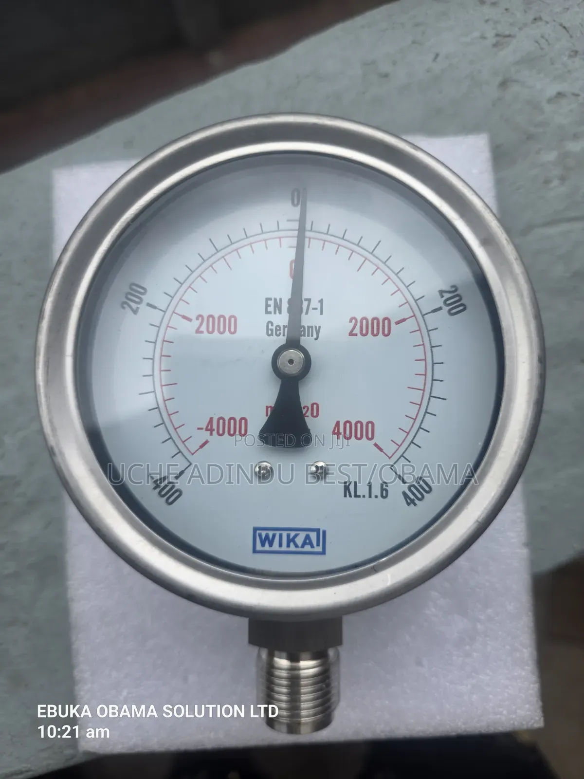 Pressure Gauge -400+400mbar 4inches