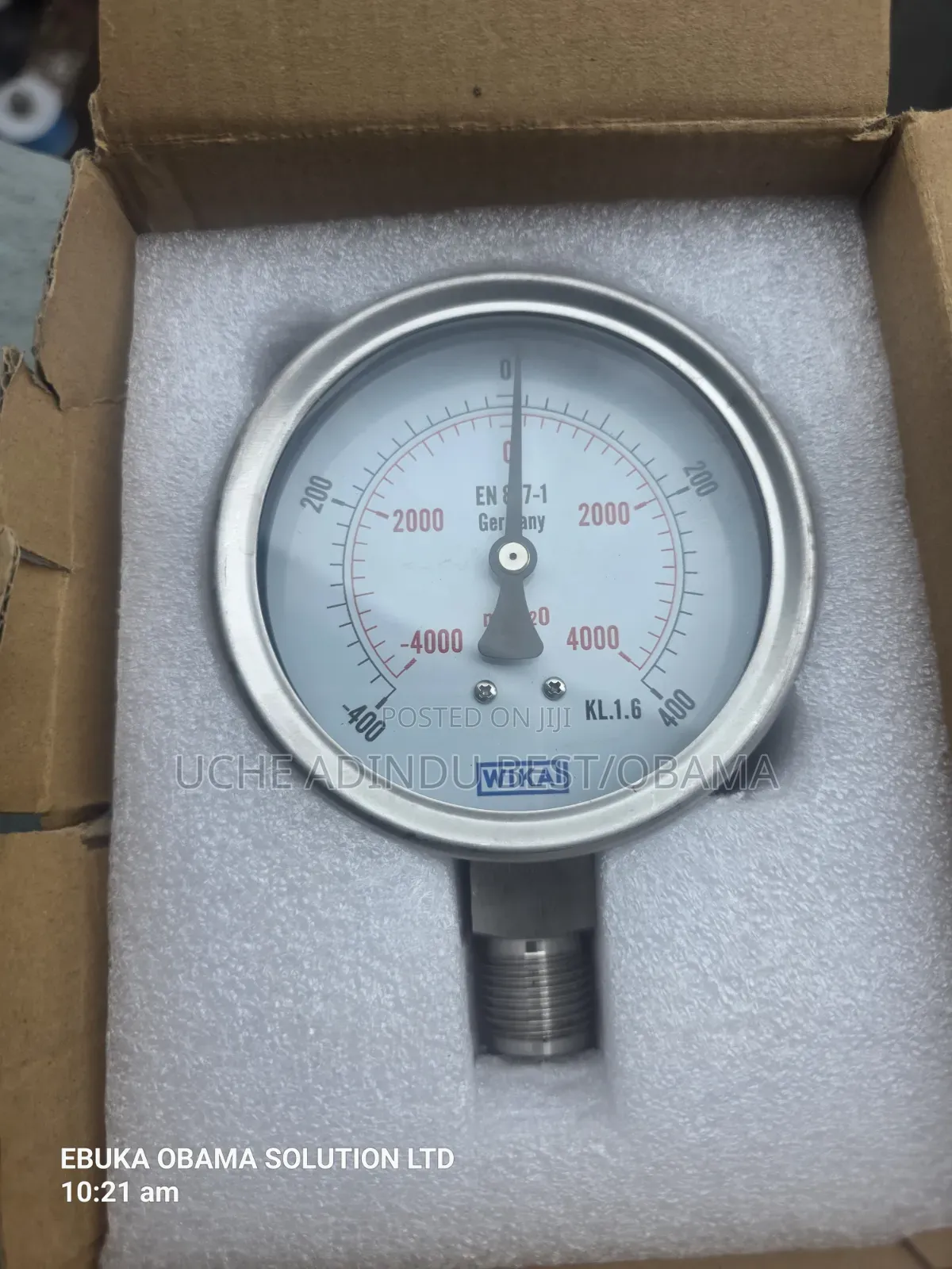 Pressure Gauge -400+400mbar 4inches