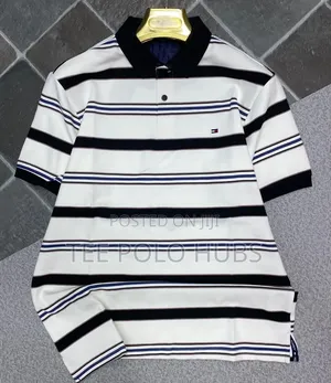 Premium Striped Polo Shirt for Men - New Colors in Stock