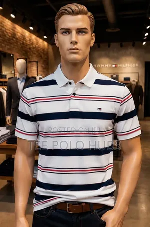 Premium Striped Polo Shirt for Men - New Colors in Stock