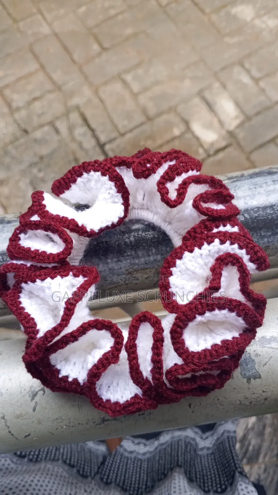 Knitted Wool Scrunchie
