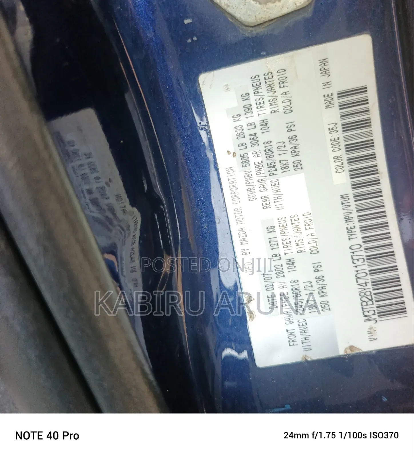 Mazda CX-9 2008 Blue