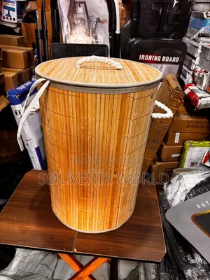 Premium Bamboo Laundry Bag Round