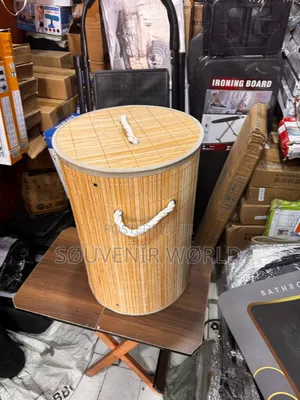 Premium Bamboo Laundry Bag Round