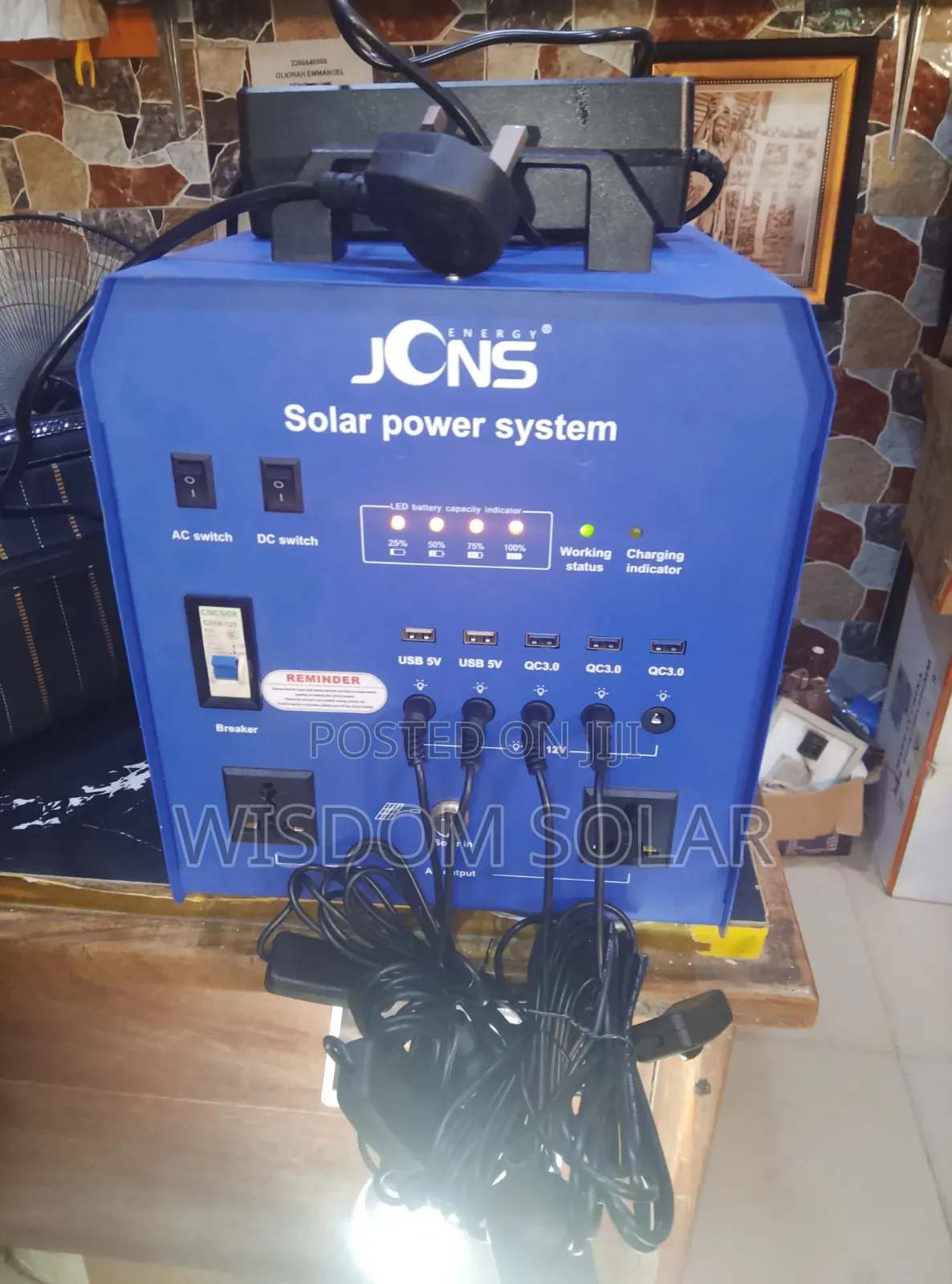 JCNS Solar Generator 1800w With 3800w Solar Panel 3pic