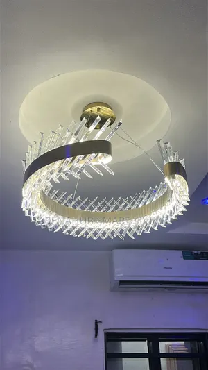 Modern Crystal Ring Chandelier | Luxury LED Ceiling Light