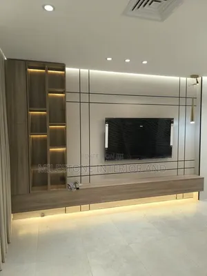Luxury Floating TV Wall Unit With LED Lighting