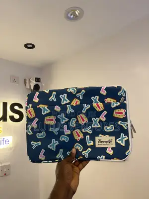 Trendy Canvaslife Alphabet Print Laptop Bag