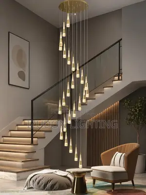 28-Drop Gold Exotic Chandelier Light