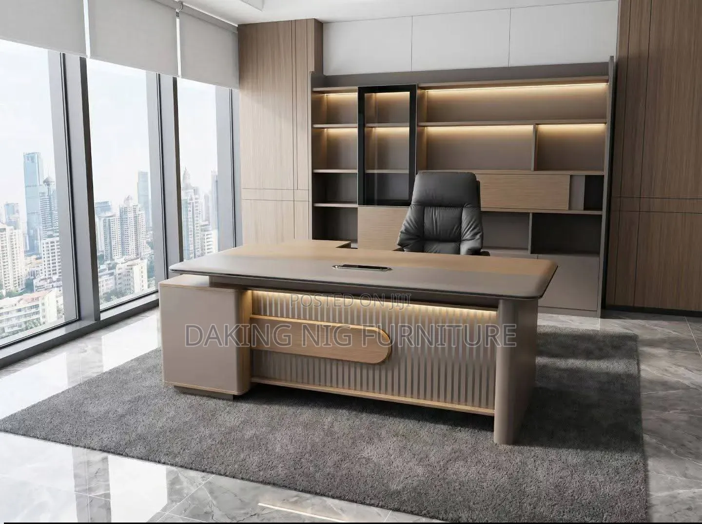 Beautiful 1.8 Meters Executive Table With Light