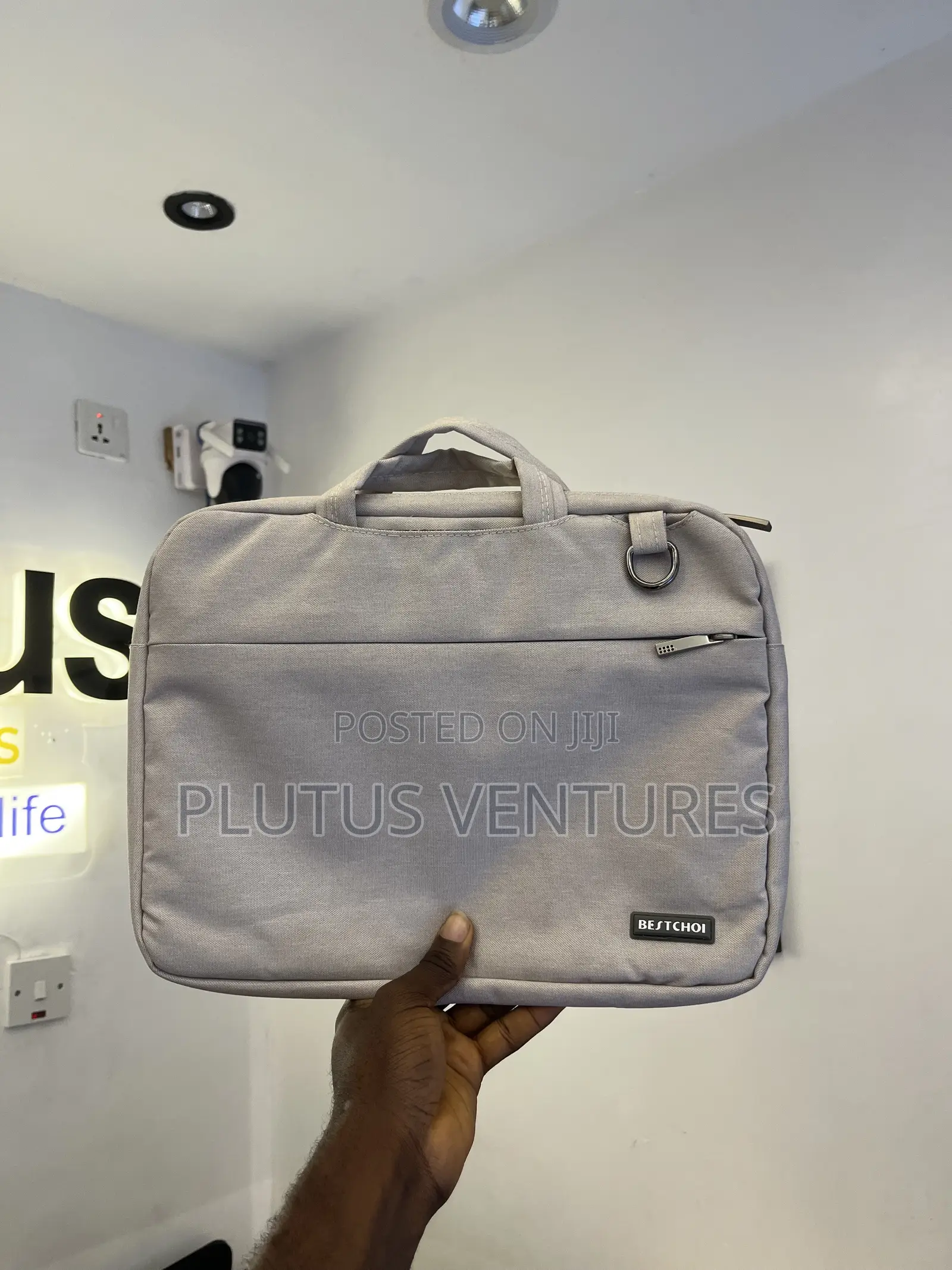 Premium Bestchoi Grey Protective Laptop Bag