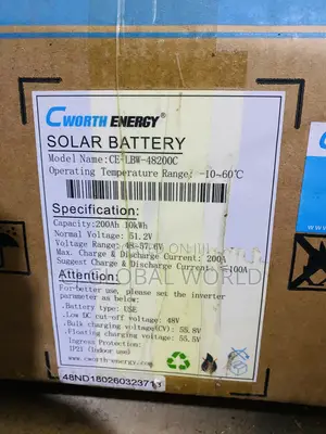 10kwh/51.2v Cworth Lithium Battery
