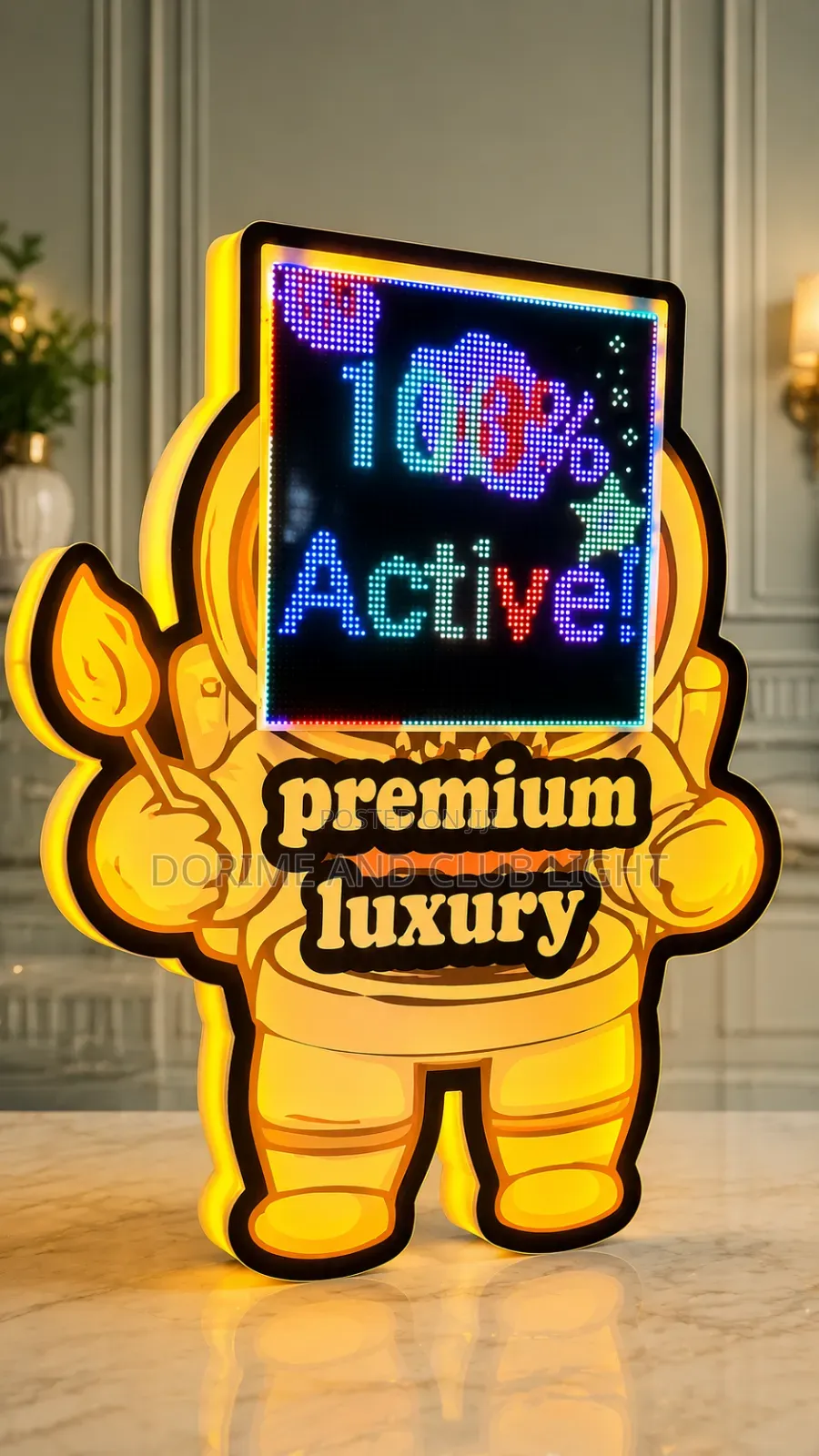 Customized Digital Display Board (Medium Size ASTRONAUT DESIGN)
