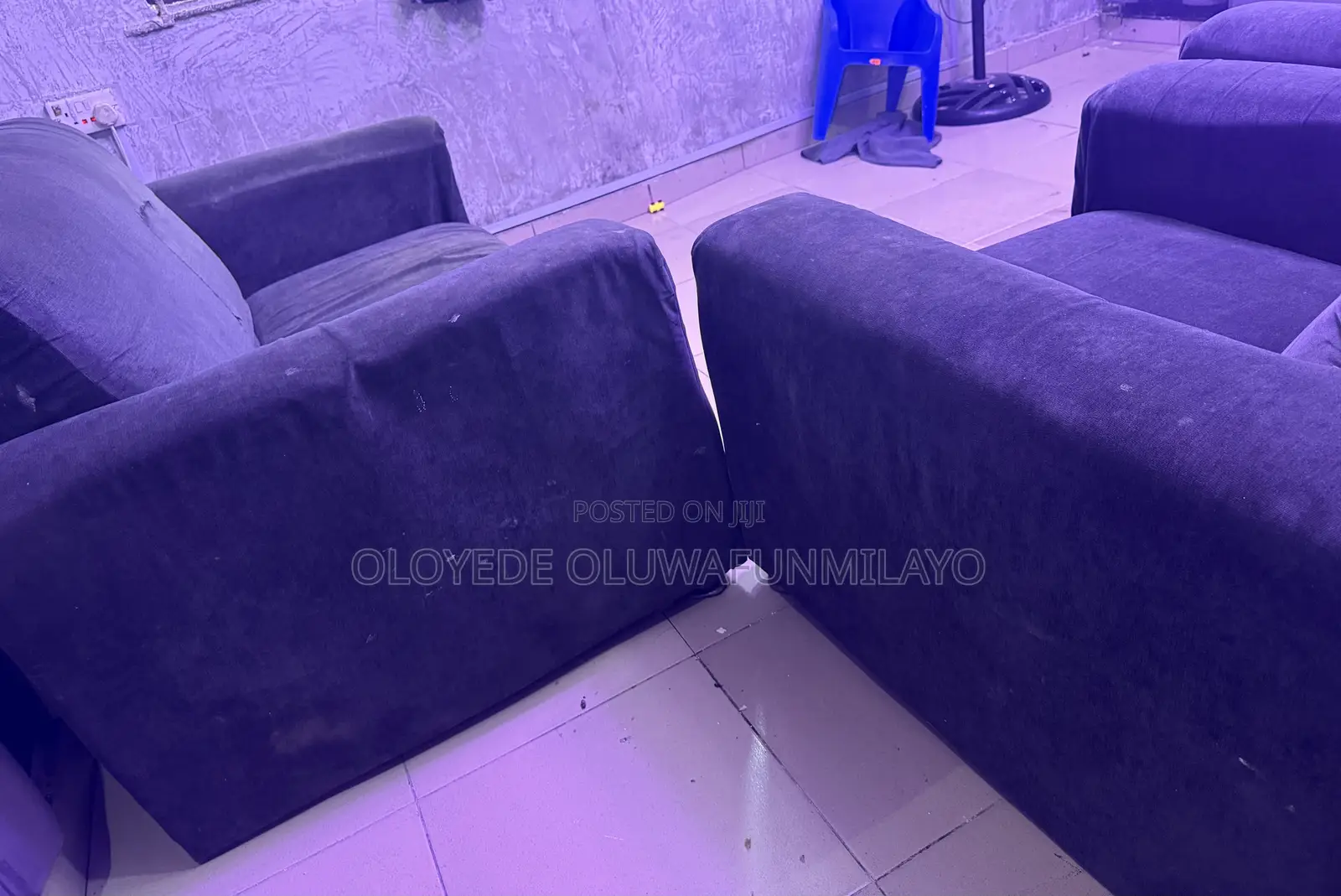 Dark Grey Sofa Set