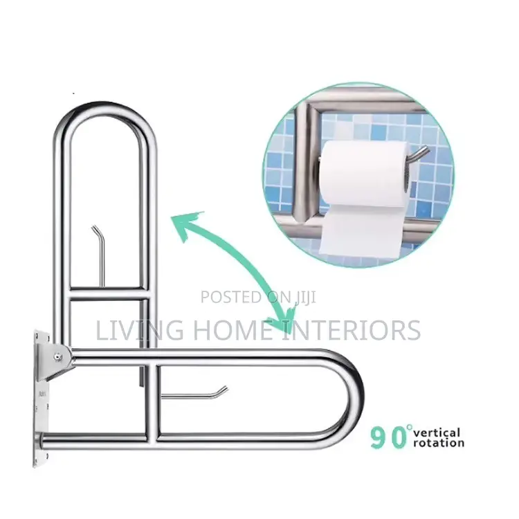 A Folding Wall-Mounted Grab Bar