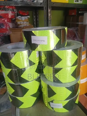 Reflective Tape or Fluorescent Tape Black and Green Colour